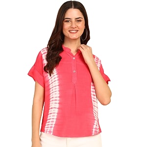 Maaesa Hand Dyed Rayon Top for Women