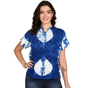 Maaesa Hand Dyed Rayon Top for Women