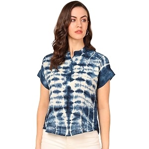 Maaesa Hand Dyed Rayon Top for Women