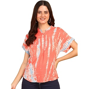 Maaesa Hand Dyed Rayon Top for Women