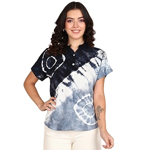 Maaesa Hand Dyed Rayon Top for Women