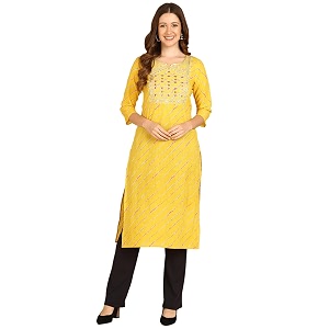 Maaesa Printed Cotton Kurta for Women
