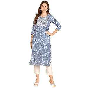 Maaesa Printed Cotton Kurta for Women