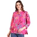 Maaesa Tie-Dye Crepe Loose Fit Shirt
