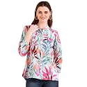 Maaesa Tie-Dye Crepe Loose Fit Shirt