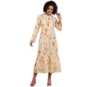 Maaesa Women Floral Cotton Flared Dress