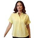 Maaesa Women Solid Rayon Mandarin Neck Regular