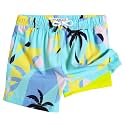 maamgic Boys Swim Trunks with Compression Liner Toddler Stretch Swim Shorts
