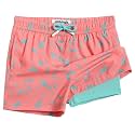 maamgic Boys Swim Trunks with Compression Liner Toddler Stretch Swim Shorts