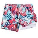 maamgic Mens 5" Gym Running Shorts for Men 2 in 1 Quick Dry Workout Athletic Shorts