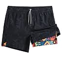 maamgic Mens 5" Gym Running Shorts for Men 2 in 1 Quick Dry Workout Athletic Shorts