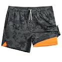 maamgic Mens 5" Gym Running Shorts for Men 2 in 1 Quick Dry Workout Athletic Shorts