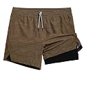 maamgic Mens 5" Gym Running Shorts for Men 2 in 1 Quick Dry Workout Athletic Shorts