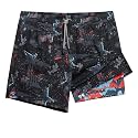 maamgic Mens 5" Gym Running Shorts for Men 2 in 1 Quick Dry Workout Athletic Shorts