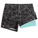 maamgic Mens 5" Gym Running Shorts for Men 2 in 1 Quick Dry Workout Athletic Shorts