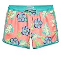 maamgic Mens Boys Short 80s 90s Vintage Swim Trunks with Mesh Lining Quick Dry Swim Suits Board Shorts