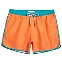 maamgic Mens Boys Short 80s 90s Vintage Swim Trunks with Mesh Lining Quick Dry Swim Suits Board Shorts