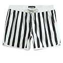 maamgic Mens Boys Short 80s 90s Vintage Swim Trunks with Mesh Lining Quick Dry Swim Suits Board Shorts
