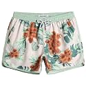 maamgic Mens Boys Short 80s 90s Vintage Swim Trunks with Mesh Lining Quick Dry Swim Suits Board Shorts