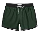 maamgic Mens Boys Short 80s 90s Vintage Swim Trunks with Mesh Lining Quick Dry Swim Suits Board Shorts