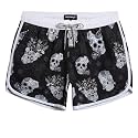 maamgic Mens Boys Short 80s 90s Vintage Swim Trunks with Mesh Lining Quick Dry Swim Suits Board Shorts