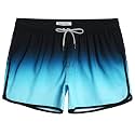 maamgic Mens Boys Short 80s 90s Vintage Swim Trunks with Mesh Lining Quick Dry Swim Suits Board Shorts
