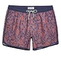 maamgic Mens Boys Short 80s 90s Vintage Swim Trunks with Mesh Lining Quick Dry Swim Suits Board Shorts