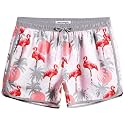 maamgic Mens Boys Short 80s 90s Vintage Swim Trunks with Mesh Lining Quick Dry Swim Suits Board Shorts