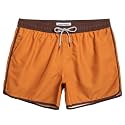 maamgic Mens Boys Short 80s 90s Vintage Swim Trunks with Mesh Lining Quick Dry Swim Suits Board Shorts