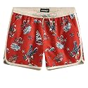 maamgic Mens Boys Short 80s 90s Vintage Swim Trunks with Mesh Lining Quick Dry Swim Suits Board Shorts