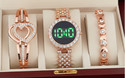 MAAN INTERNATIONAL 803-Rosegold Diamond Studded Round Dial