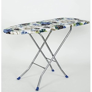 maanit wooden heavy self standing ironing boardtable 18 inch  foldable portable iron board with iron stand  strong stable base for home use