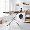 Maanit Wooden Heavy Self Standing Ironing Board/Table 18 Inch | Foldable Portable Iron Board with Iron Stand | Strong Stable Base for Home Use