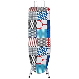 maanit wooden heavy self standing ironing boardtable 18 inch  foldable portable iron board with iron stand  strong stable base for home use