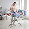 Maanit Wooden Heavy Self Standing Ironing Board/Table 18 Inch | Foldable Portable Iron Board with Iron Stand | Strong Stable Base for Home Use