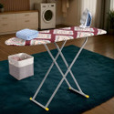 Maanit Wooden Self Standing With Foldable Height Adjustable Heavy duty Color And Design Ironing Board
