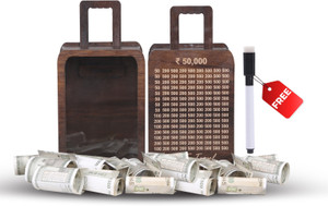 maauvtor wooden money saving box piggy bank gullak cashbox mini bank for kidschildren coin bank