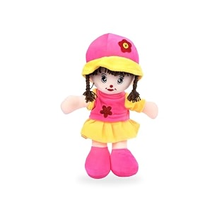 mable addie girl rag doll 35cm for kid huggable amp adorable plush for toddlers  baby doll with hat amp skirt for girls  soft amp cuddly stuffed toy for babies  made in india rani