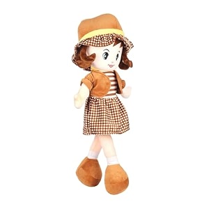 mable winky doll super soft stuffed doll 40cm washable cuddly plush toy for baby girls spark imaginative play safe amp fun gift for kids perfect for playtime amp cuddling brown