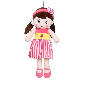 mable soft doll for girls  cute plush baby doll toy with colourful hairband  huggable stuffed doll gift for kids girls toddlers amp babies age 3 to 5 years 60cm rani