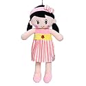 MABLE Soft Doll for Girls | Cute Plush Baby Doll Toy with Colourful Hairband | Huggable Stuffed Doll Gift for Kids, Girls, Toddlers &amp; Babies Age 3 to 5 Years (60CM Pink)