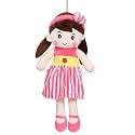 MABLE Soft Doll for Girls | Cute Plush Baby Doll Toy with Colourful Hairband | Huggable Stuffed Doll Gift for Kids, Girls, Toddlers &amp; Babies Age 3 to 5 Years (80CM Pink)