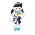 MABLE Soft Doll for Girls | Cute Plush Baby Doll Toy with Colourful Hairband | Huggable Stuffed Doll Gift for Kids, Girls, Toddlers &amp; Babies Age 3 to 5 Years (60CM Blue)