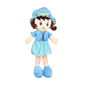 mable winky doll soft plush toy for girls  super cuddly stuffed doll for kids amp toddlers  cute baby doll toy for playtime amp bedtime blue 80cm
