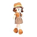 MABLE Winky Doll Soft Plush Toy for Girls | Super Cuddly Stuffed Doll for Kids &amp; Toddlers | Cute Baby Doll Toy for Playtime &amp; Bedtime (Brown, 80CM)