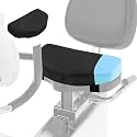 MABOZOO Exercise Bike Seat Cushion, Comfort Recumbent Bike Seat Cushion Stationary Pad with Washable Cover, Foam Rower Mat Pad for Rowing Machine, Bicycle