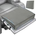 MABOZOO Wedge Recliner Leg Pillow, Foam Extra Large Foot Rest Cushion with Adjustable Straps, Recliner Footrest Extender Leg Elevation Pillow Wedge Pillow for Recliner, Bed, Sofa, Couch (Gray)