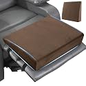 MABOZOO Wedge Recliner Leg Pillow, Foam Extra Large Foot Rest Cushion with Adjustable Straps, Recliner Footrest Extender Leg Elevation Pillow Wedge Pillow for Recliner, Bed, Sofa, Couch (Coffee)