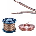 Mabron 23/52 AWG Enhanced Loud Free Bare Copper Speaker Wire Cable (25ft)