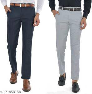 Macberrys Regular Fit Men Multicolor Trousers